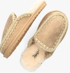 MOU pantoffels slipper full eskimo stitch camel Hot