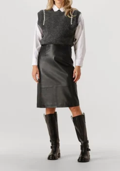 COPENHAGEN MUSE donkergrijze trui cmibra-waistcoat donkergrijs Clearance