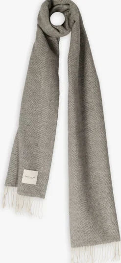 PROFUOMO grijze sjaal scarf lambswool grijs Outlet
