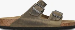 BIRKENSTOCK e slippers arizona heren groen Online